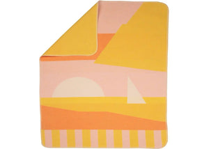 Sunset & Boat Baby Blanket - Indie Indie Bang! Bang!