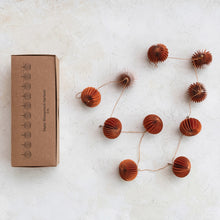 Load image into Gallery viewer, Recycled Paper Folding Honeycomb Pumpkin Garland w/ Twig Stems in Kraft Box - Indie Indie Bang! Bang!