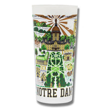 Load image into Gallery viewer, Notre Dame Frosted Drinking Glass (Set of 2) - Indie Indie Bang! Bang!