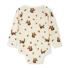 Load image into Gallery viewer, Chipmunk Luxe Stretch Print LS Bamboo One Piece - Indie Indie Bang! Bang!