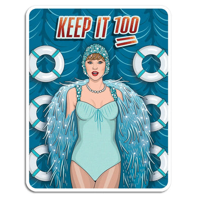 Taylor Swift | Keep It 100 Die Cut Sticker