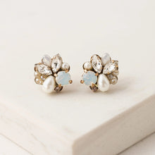 Load image into Gallery viewer, Shirley Stud Earrings - White - Indie Indie Bang! Bang!