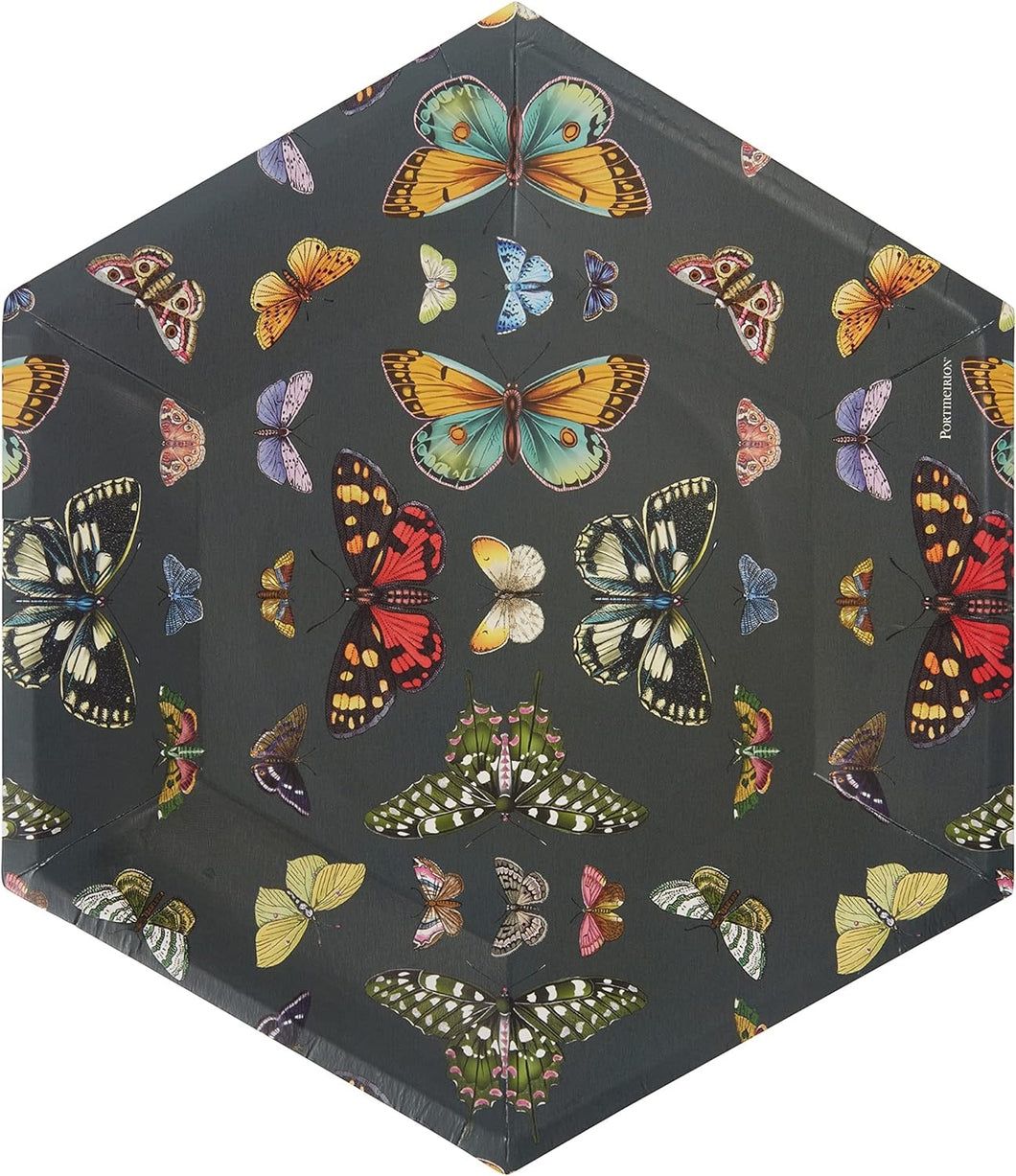 8 ct Black Butterfly Plates - Indie Indie Bang! Bang!