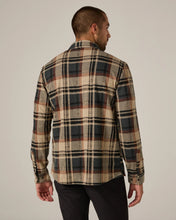 Load image into Gallery viewer, 4-Way Stretch Plaid Soft Knit Petrol Navy