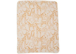 Yellow Safari Animals Baby Blanket - Indie Indie Bang! Bang!