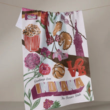 Load image into Gallery viewer, Greetings from Indiana Tea Towel