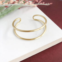 Load image into Gallery viewer, Double Arch Cuff - Gold - Indie Indie Bang! Bang!