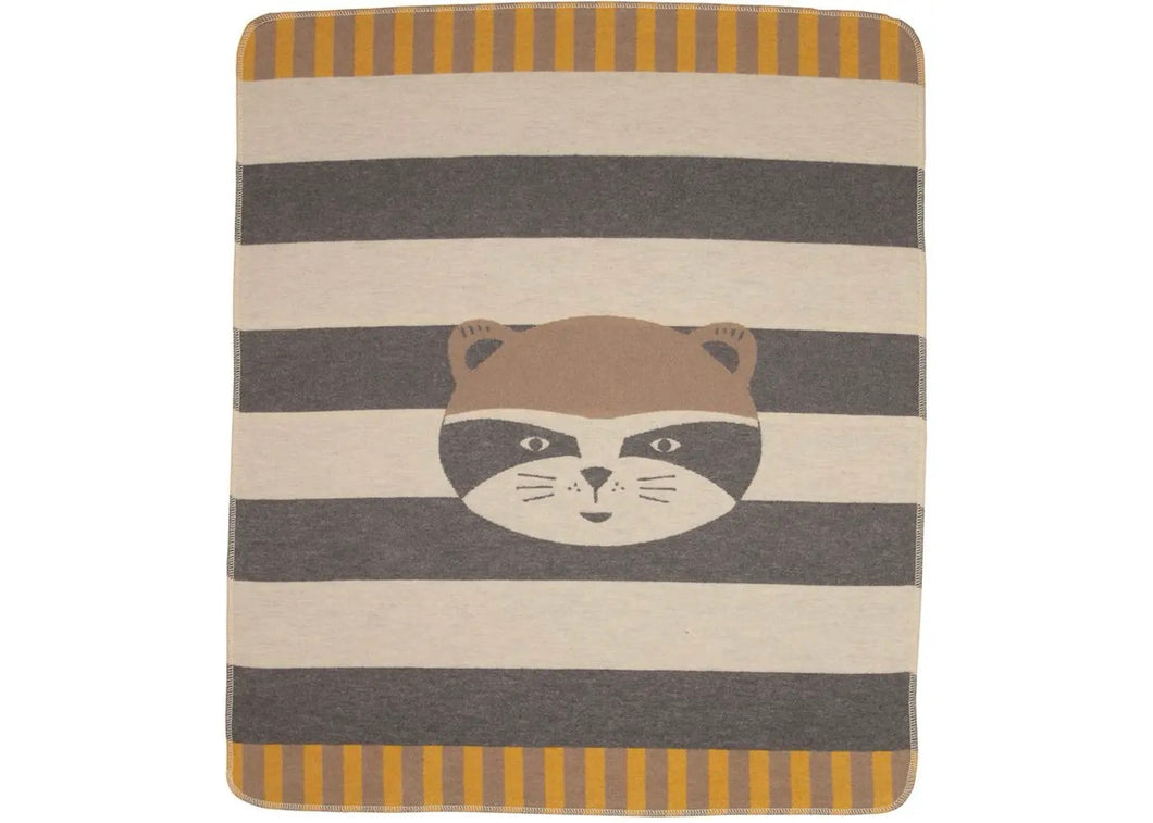 Gray Raccoon Baby Blanket - Indie Indie Bang! Bang!