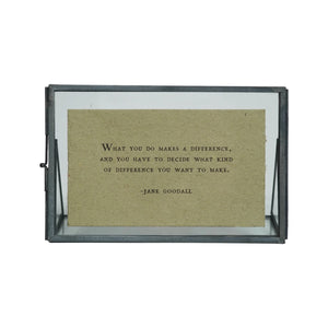 Horizontal Zinc Finish Standing Picture Frame