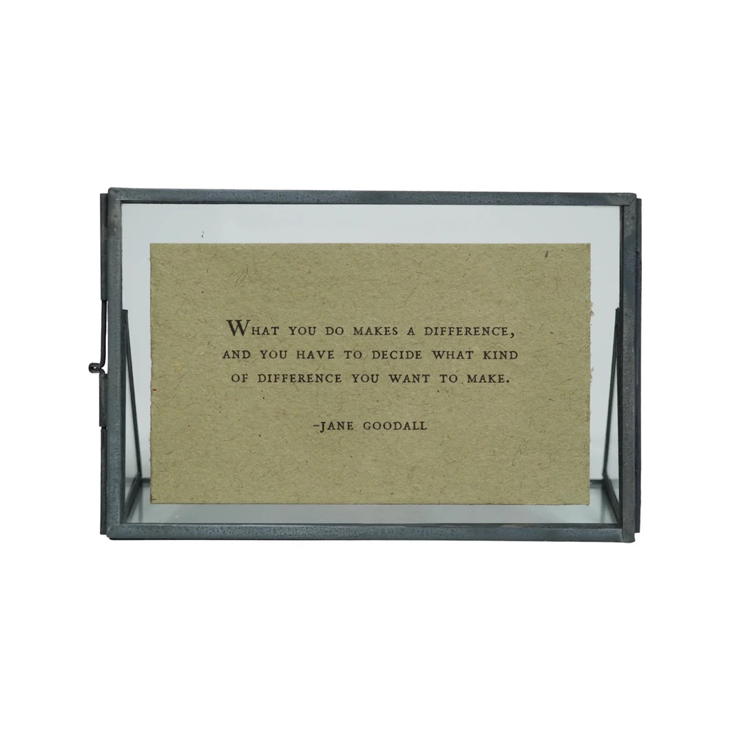 Horizontal Zinc Finish Standing Picture Frame