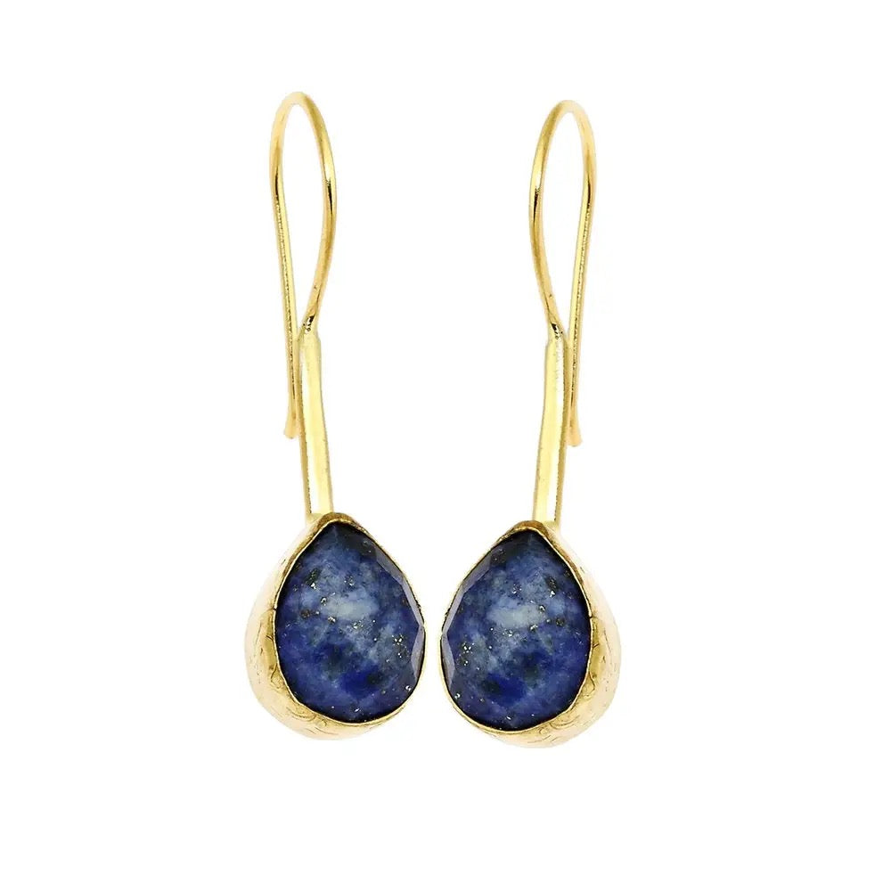 Raindrop Earrings - Labradorite - Indie Indie Bang! Bang!
