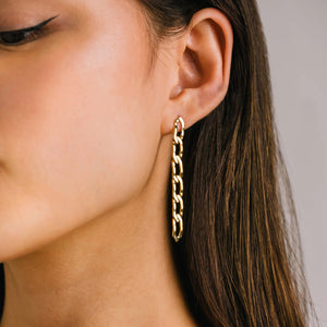 Chain Reaction Earrings - Gold - Indie Indie Bang! Bang!