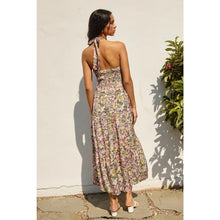 Load image into Gallery viewer, Morning Glory Halter Neck Tiered Dress