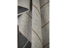 Load image into Gallery viewer, Luca Throw Structured Stripes Reversible Grey Blanket - Indie Indie Bang! Bang!