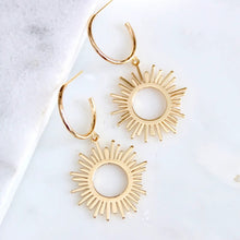 Load image into Gallery viewer, Mesa Sun Hoop Earrings - Indie Indie Bang! Bang!
