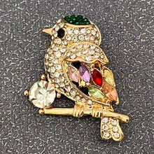 Load image into Gallery viewer, Bird Standing On A Branch Enamel Brooch - Indie Indie Bang! Bang!