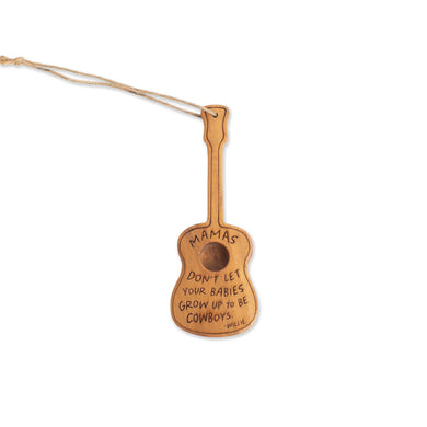 Willie Nelson Wooden Guitar Decor - Indie Indie Bang! Bang!