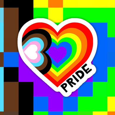 Pride Heart Sticker - Indie Indie Bang! Bang!