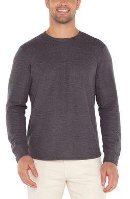 Long Sleeve Grey Crew Neck