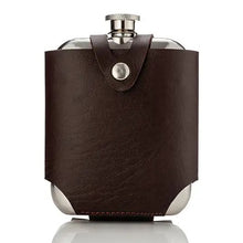 Load image into Gallery viewer, Stainless Steel Flask with Faux Leather Carrying Case - Indie Indie Bang! Bang!