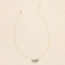 Load image into Gallery viewer, Pressed Flower Necklace- Purple Cornflower Gold - Indie Indie Bang! Bang!