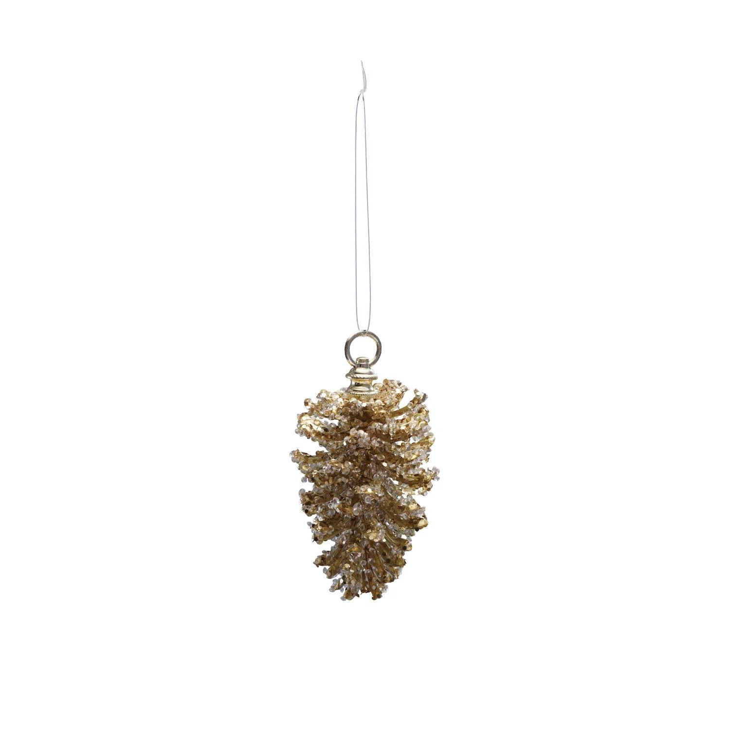 Sequined Pinecone Ornament