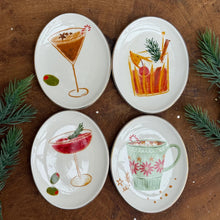 Load image into Gallery viewer, Holiday Oval Dish with Cocktail | Four Styles - Indie Indie Bang! Bang!