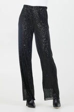 Load image into Gallery viewer, Kinslee Sequin Lined Palazzo Pants