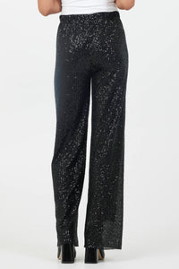 Kinslee Sequin Lined Palazzo Pants