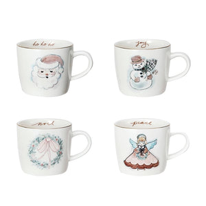 Artisan Watercolor Holiday Mugs