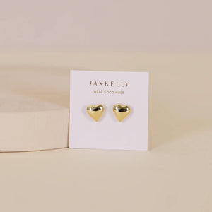 Gold Heart Earrings