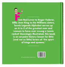 Load image into Gallery viewer, Tennis Legends Alphabet Book - Indie Indie Bang! Bang!