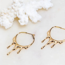 Load image into Gallery viewer, Rain Hoops - 18K Gold Plated - Indie Indie Bang! Bang!