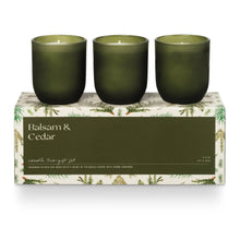 Load image into Gallery viewer, Balsam &amp; Cedar Holiday Candle Trio Gift Set - Indie Indie Bang! Bang!
