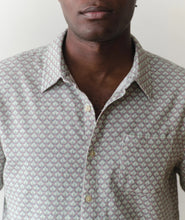 Load image into Gallery viewer, Classic Stretch Selvage Short Sleeve Shirt - Light Blue Agave - Indie Indie Bang! Bang!