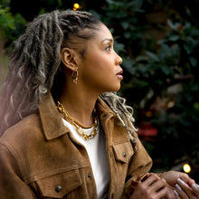 Load image into Gallery viewer, Rain Hoops - 18K Gold Plated - Indie Indie Bang! Bang!