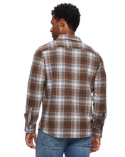 Load image into Gallery viewer, Brown/Tan/Navy Flannel Shirt