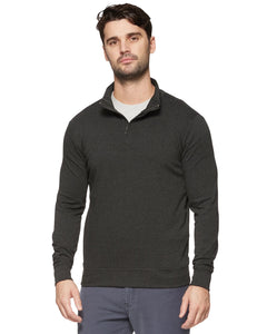 Charcoal Hero Solid Twill 1/4 Zip