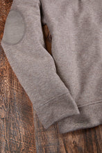 Load image into Gallery viewer, Woven 1/4 Button Pullover w/ Elbow Patch