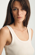 Load image into Gallery viewer, Mavi | Ribbed Square Neck Tank Top- Fog - Indie Indie Bang! Bang!