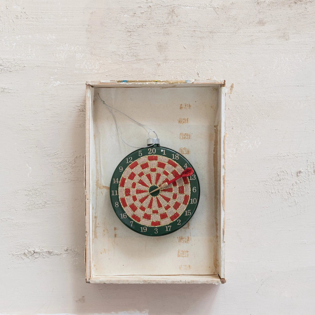 Glass Dart Board Ornament - Indie Indie Bang! Bang!