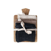 Load image into Gallery viewer, Waffle Weave Dish Cloths w/ Cutting Serving Board - Indie Indie Bang! Bang!