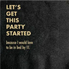 Load image into Gallery viewer, Lets Get This Party Started Cocktail Napkin - Indie Indie Bang! Bang!