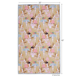 Woodland Mushrooms Microfiber Kitchen Dish Towel - Indie Indie Bang! Bang!