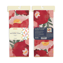 Load image into Gallery viewer, Abstract Poppies Microfiber Kitchen Dish Towel - Indie Indie Bang! Bang!