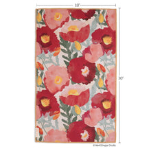 Load image into Gallery viewer, Abstract Poppies Microfiber Kitchen Dish Towel - Indie Indie Bang! Bang!