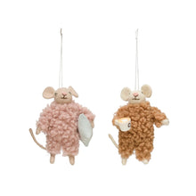 Load image into Gallery viewer, Wool Felt Mouse in Pajamas (Two Styles)