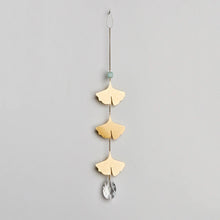 Load image into Gallery viewer, Suncatcher Botanical Ginko Leaves - Amazonite