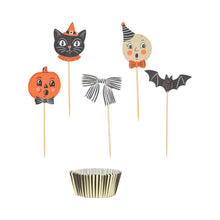 Load image into Gallery viewer, Vintage Halloween Characters Cupcake Kit