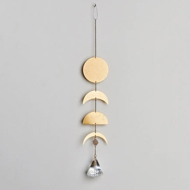 Suncatcher Moon Phases - Moonstone gem